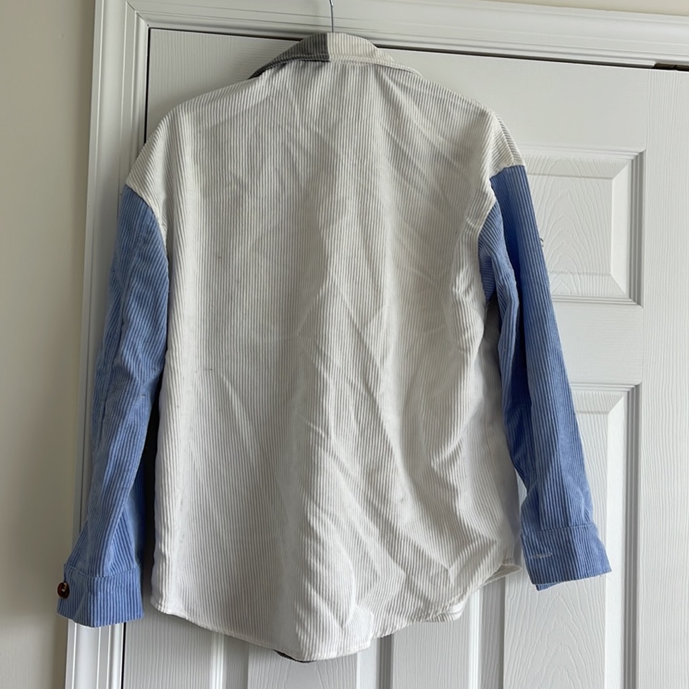 Corduroy Patchwork Shacket - image 3